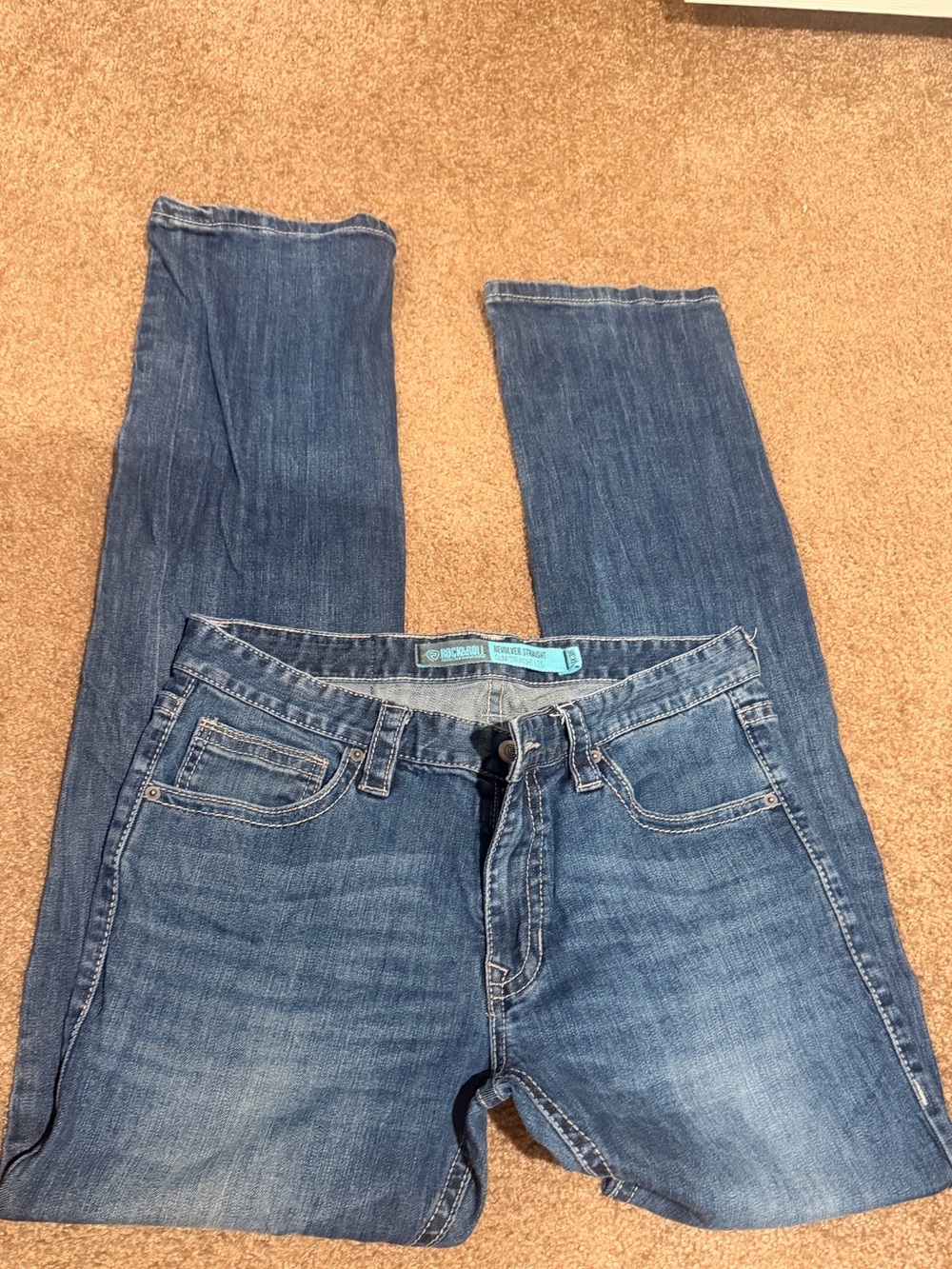 Men's Rock & Roll Revolver Slim Straight Jeans
